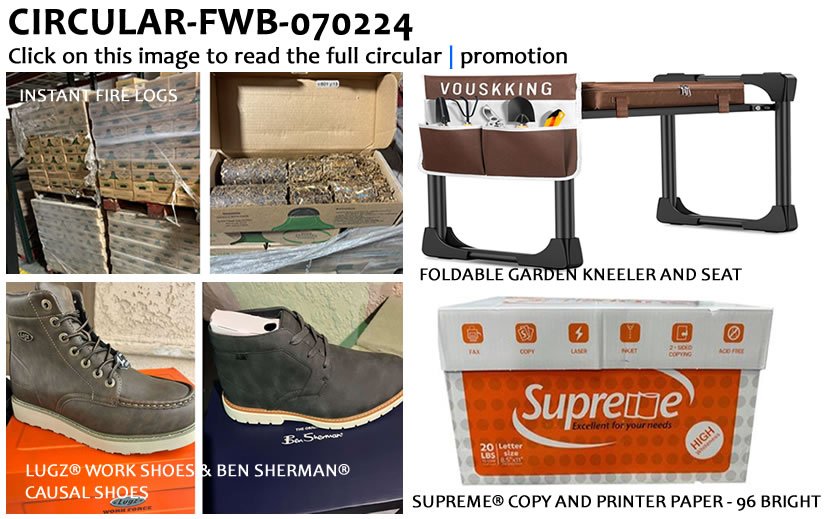 FWB PROMOTION -070224 UNLISTED INVENTORY