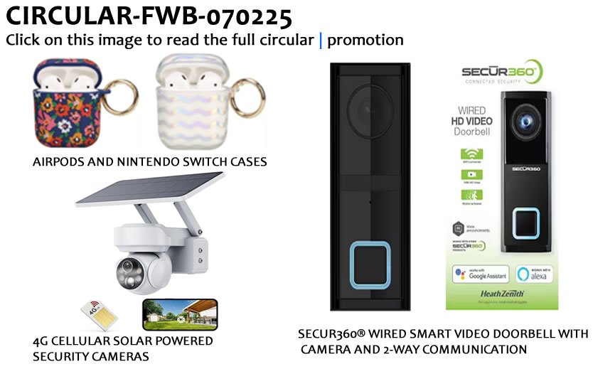 FWB PROMOTION -070225 TRANSITIONARY INVENTORY